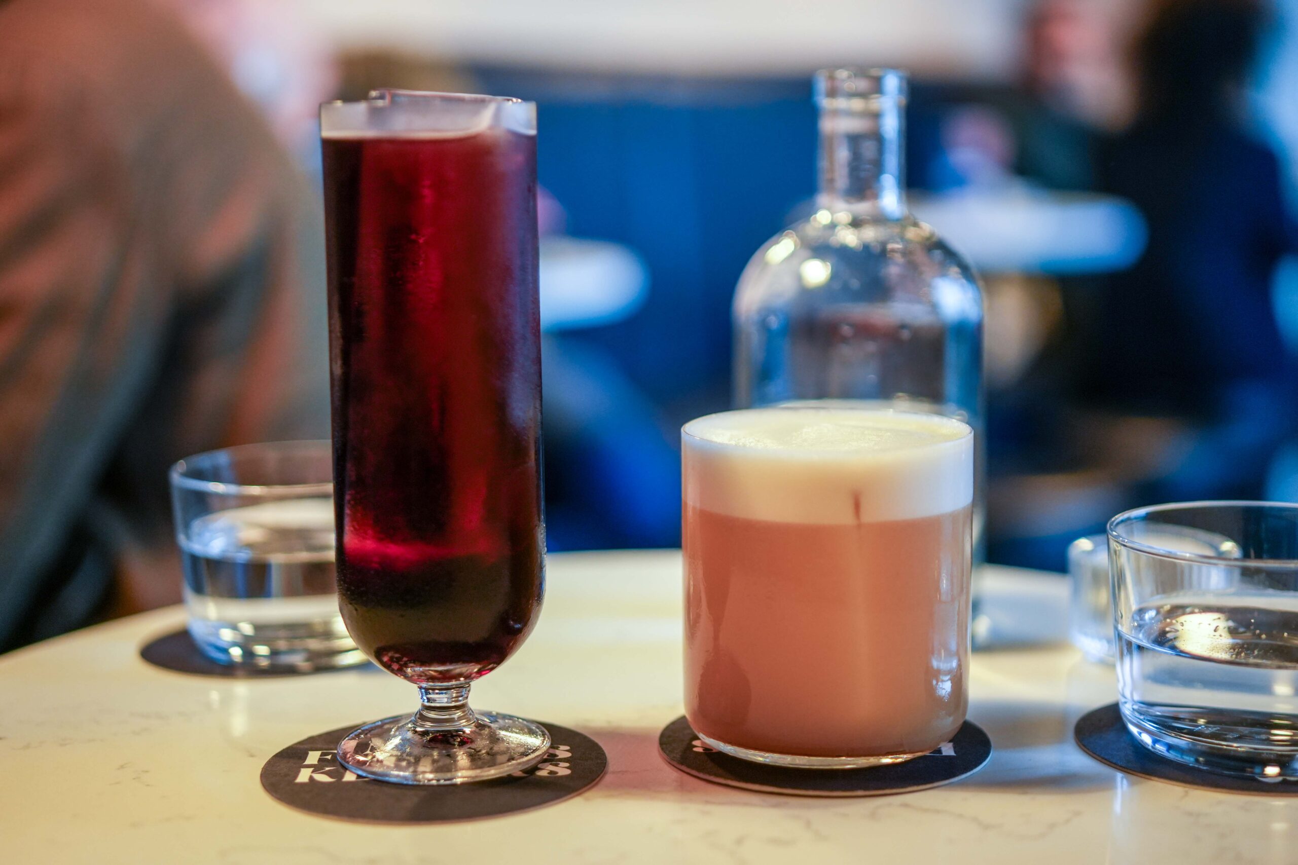 Cocktails at the bar
