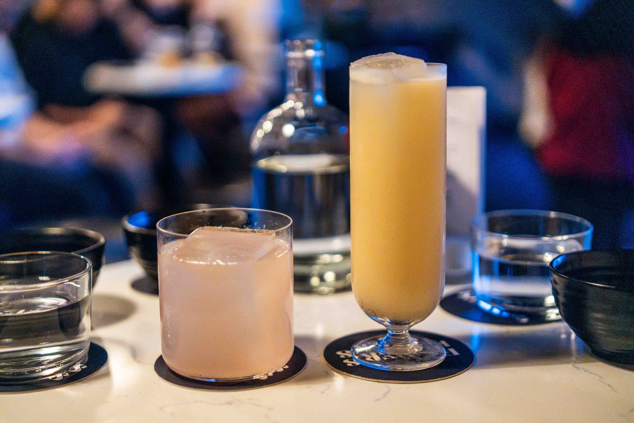 Cocktails at twilight